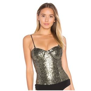 House of Harlow x Revolve sequin bodysuit